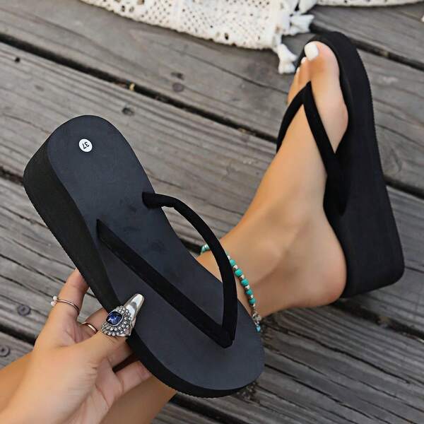 New Women's Fashion Cool Thong Platform Wedge Heel Sandals,Flip Flops,Spring Summer Outfits